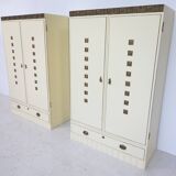 Pair of Wardrobes, Austro Hungarian, Viennese secession style, 1900s