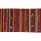 Striped turkish kilim runner rug 66 x 281 cm
