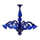 Contemporary Pop Blue-Ocean Glass Chandelier