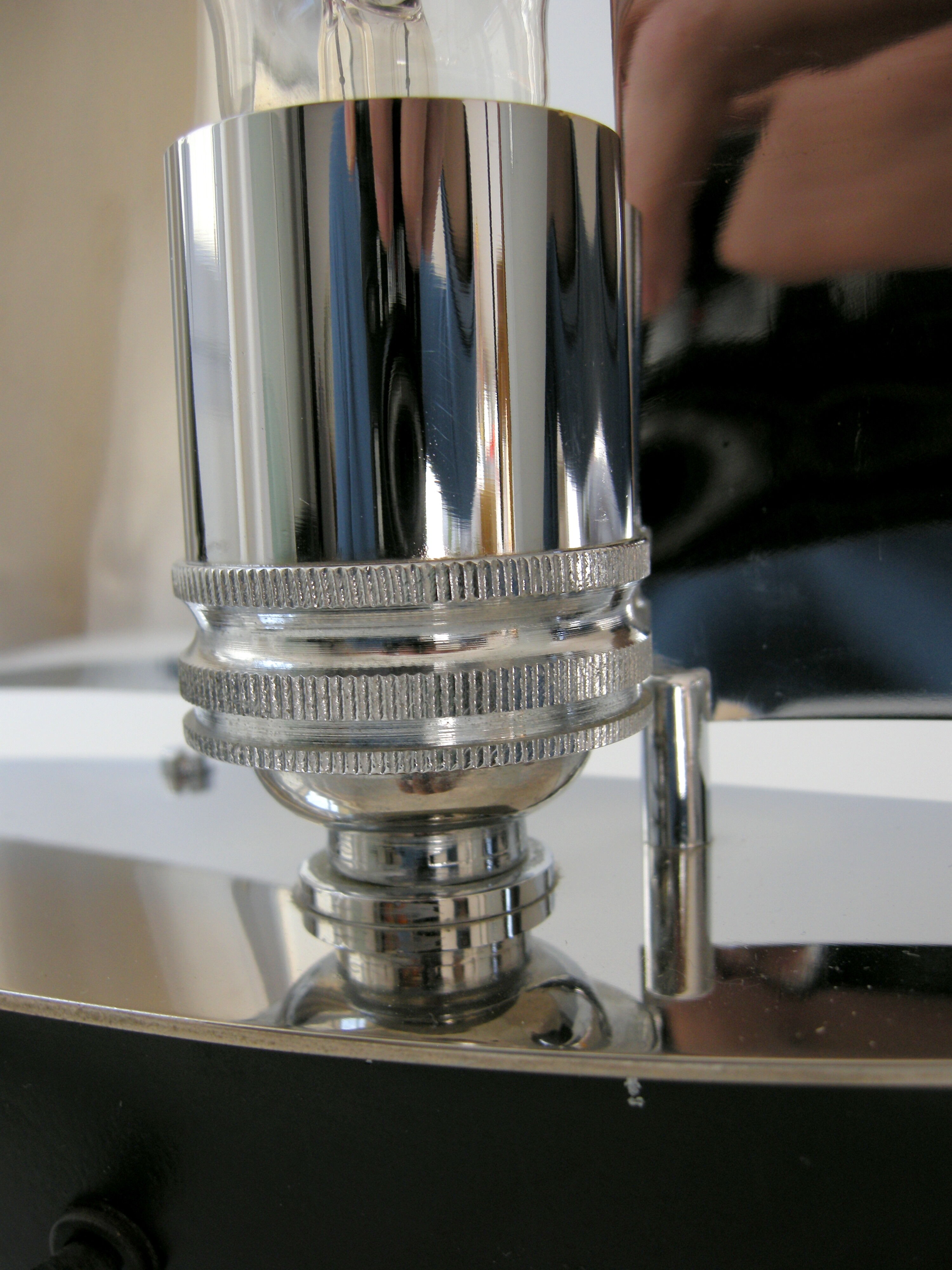 Vintage sailboat lamp 1970 chrome