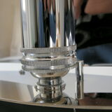 Vintage sailboat lamp 1970 chrome