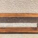 Old wall shelf in wood