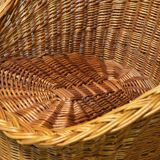 Vintage rattan armchair from the 60s/70s design