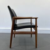 Mid-Century Danish Teak Armchair by Grete Jalk for Glostrup, 1960s