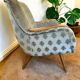 Fauteuil cocktail vintage bleu clair / fauteuil / fauteuil une place