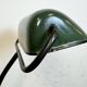 Lampe de Banque Vintage en Émail Vert de BUR, 1930s