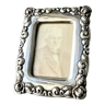 Antique art nouveau metal silver plated picture frame  13 cm x 10.5 cm