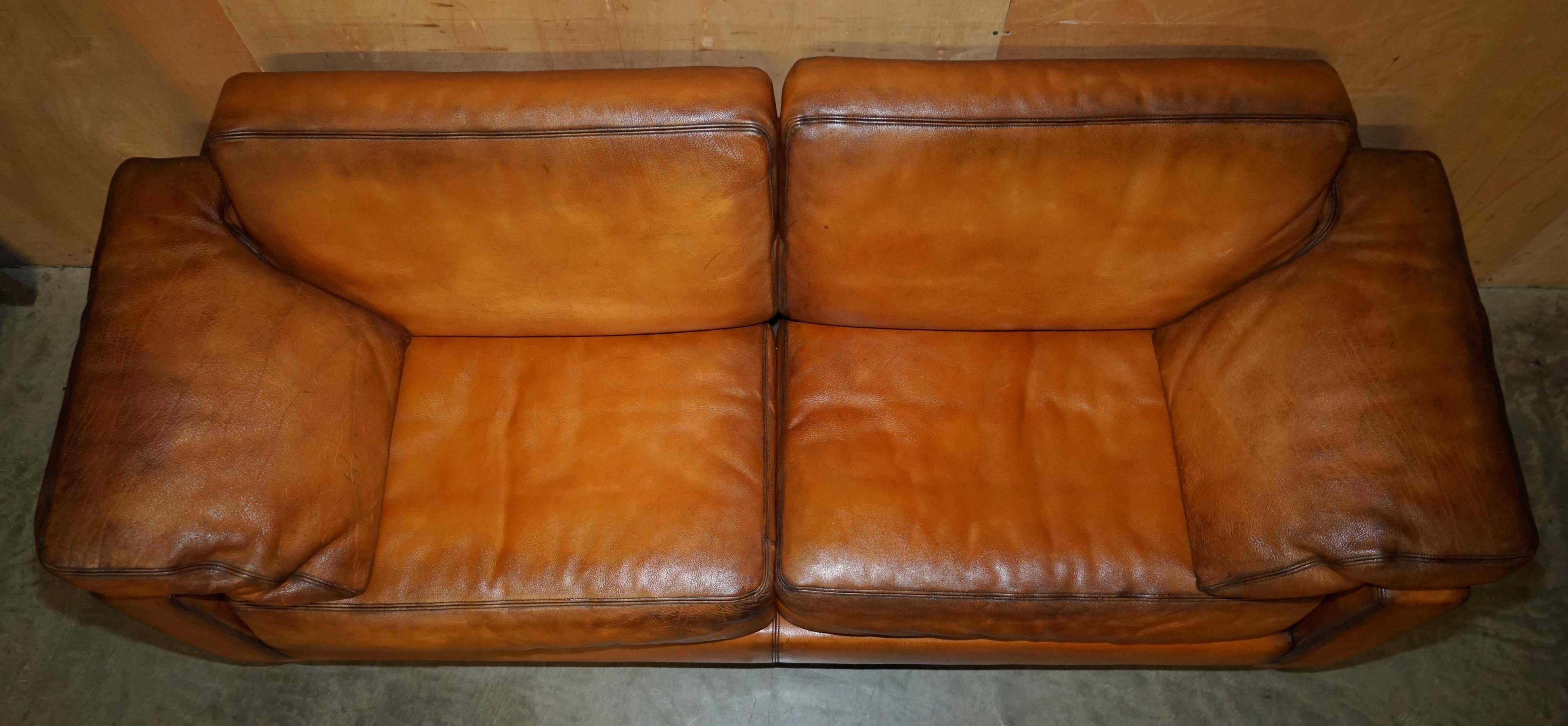 Three-seater sofa De Sede DS17 in restored leather.