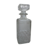 Moulded glass whisky decanter from the 60s