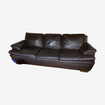 Natuzzi 3-seater leather sofa