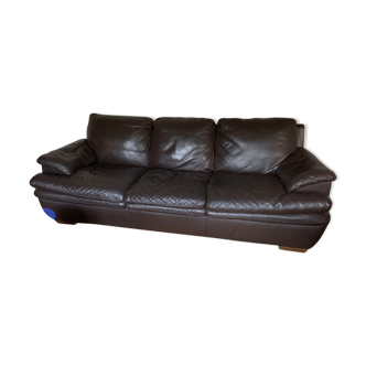 Natuzzi 3-seater leather sofa