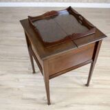 English Mahogany Side Table with Hidden Tray, 1880
