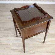 English Mahogany Side Table with Hidden Tray, 1880