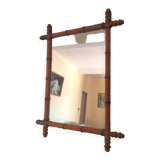 Vintage bamboo mirror