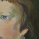 Portrait à l'huile sur toile