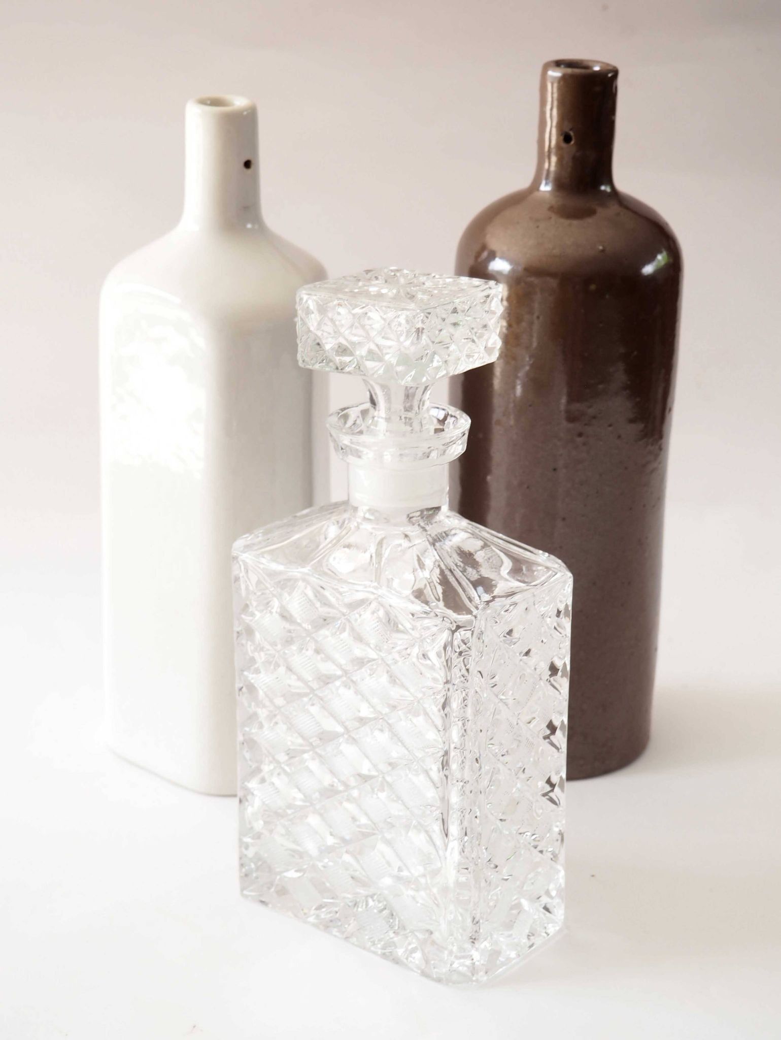 Carafe à whisky rectangulaire en cristal