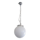 Suspension bistrot globe opaline blanche
