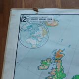 old school map 1950 Paul Vidal Labache n°12
