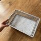 Bread basket, pocket emptying tray, storage box in grey rattan and wicker -