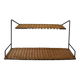 Raoul Guys rattan wall shelf 1950