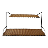 Raoul Guys rattan wall shelf 1950