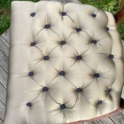 Vintage chair 50 taupe silk