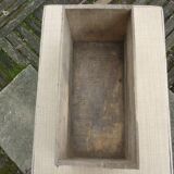 Old crate has plums wood