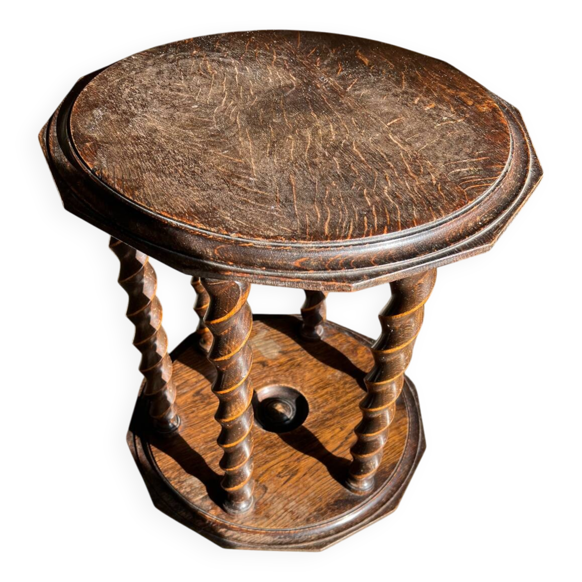 Twisted table in Brutalist style from the 1920s/30s.