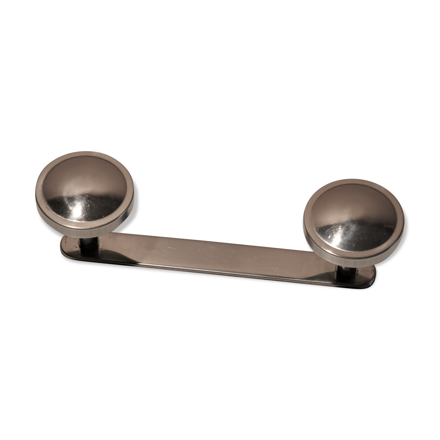 Patère double-coated vintage chrome metal coat