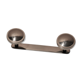 Patère double-coated vintage chrome metal coat