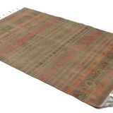 Turkish Anatolian Handmade Vintage Area Kilim Rug 260 cm x 167 cm