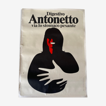 1960s, Italian, Wall Poster, Antonetto Liquor