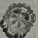 Classic geometric style glass ashtray