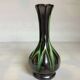 Iridescent black flared soliflore vase Thulin Belgium