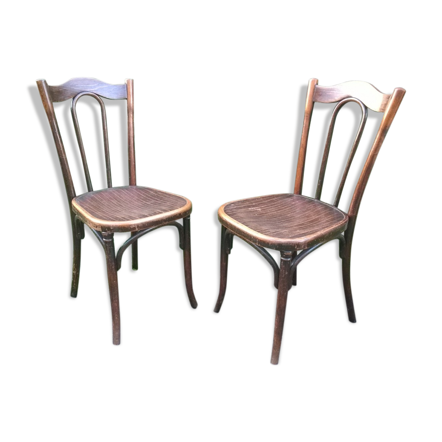Fischel Curved Wood Chairs Number 37