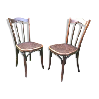 Fischel Curved Wood Chairs Number 37