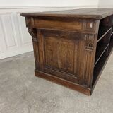 Small solid oak bank
