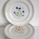 6 large flat plates Pierre Motton for Gien circa 1930