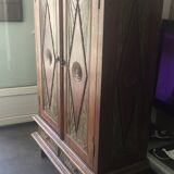 Solid teak wardrobe in Indonesian style, 1900s.