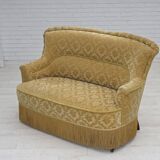 1950s, Danish 2-seater sofa, green/honing furniture velour.