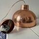 Suspension vintage en cuivre