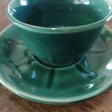 Service of 6 cups and saucers 50s