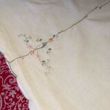Hand embroidered coat ofkin and old guipure lace