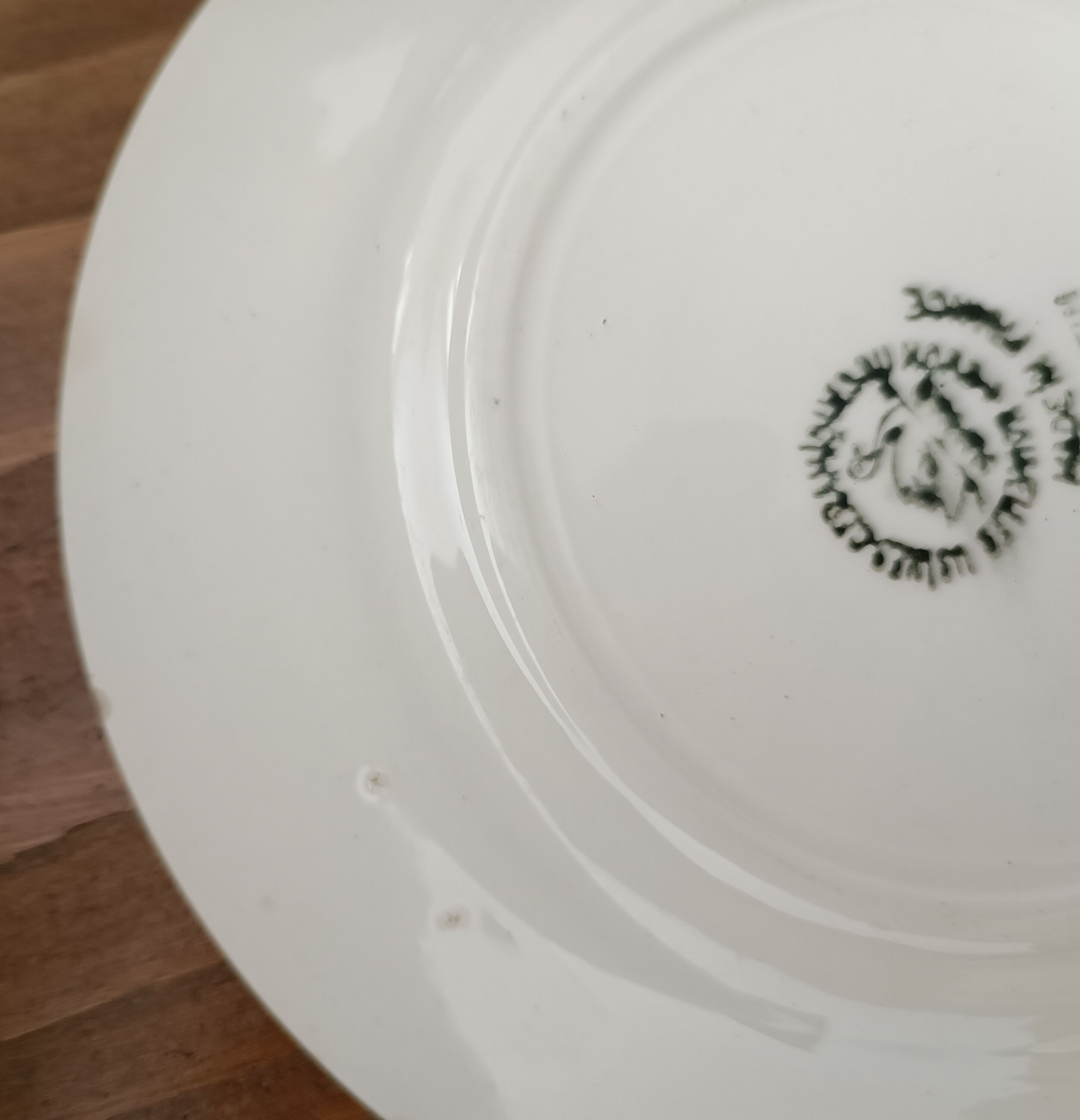 6 dessert plates iron land Saint Amand