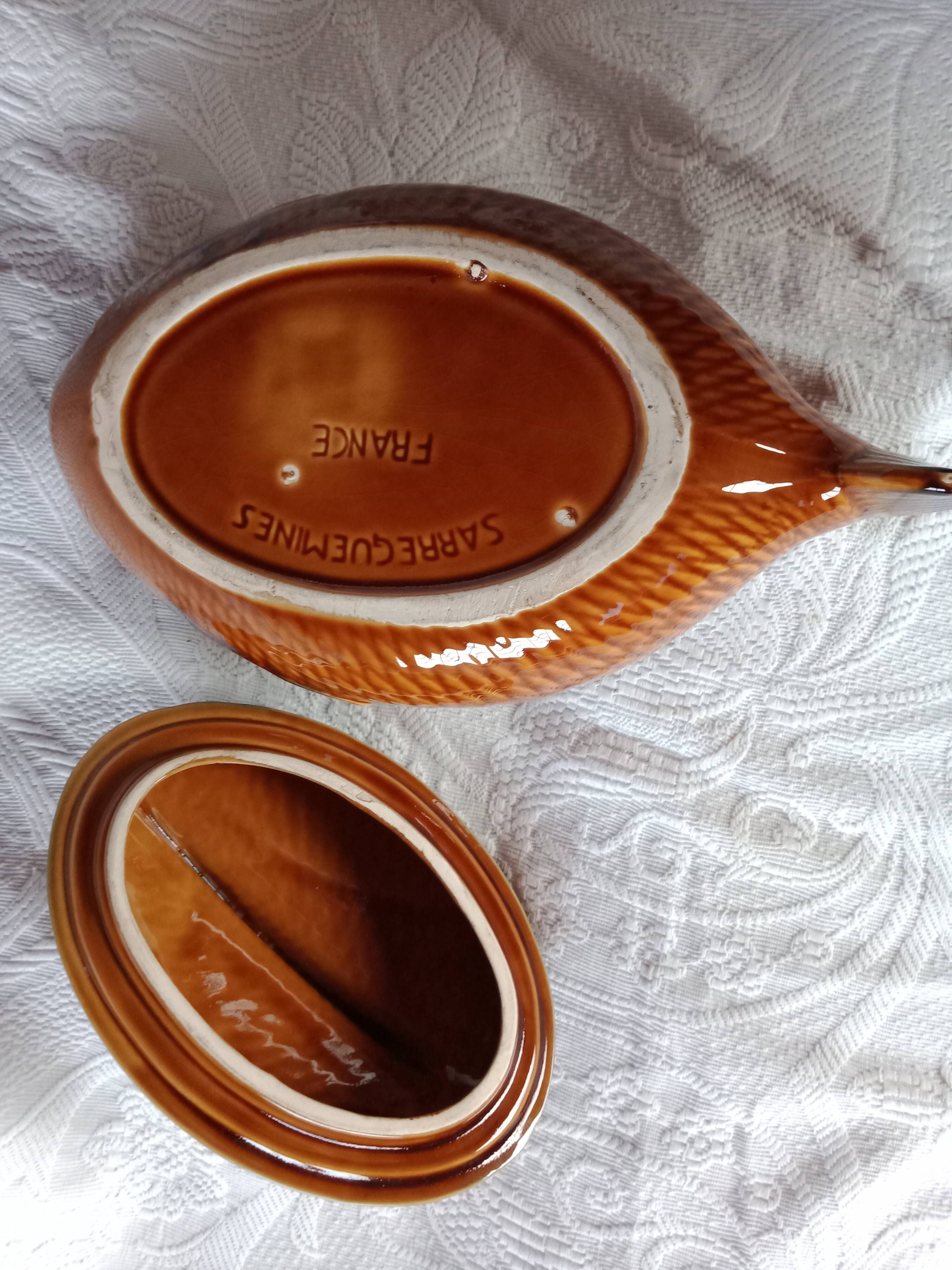 Sarreguemines france vintage fish bouillabaisse soup tureen