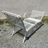 Meridian wrought iron bench Arras square garden