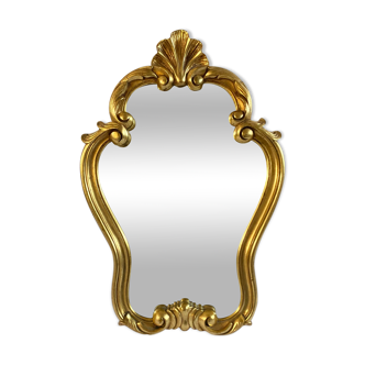 Louis XV-style gold mirror