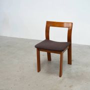 Set of six sculptural Italian dining chairs by Mobil Girgi