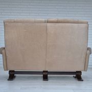1970s, Scandinavian 2 seater sofa, original very good condition, leather.
