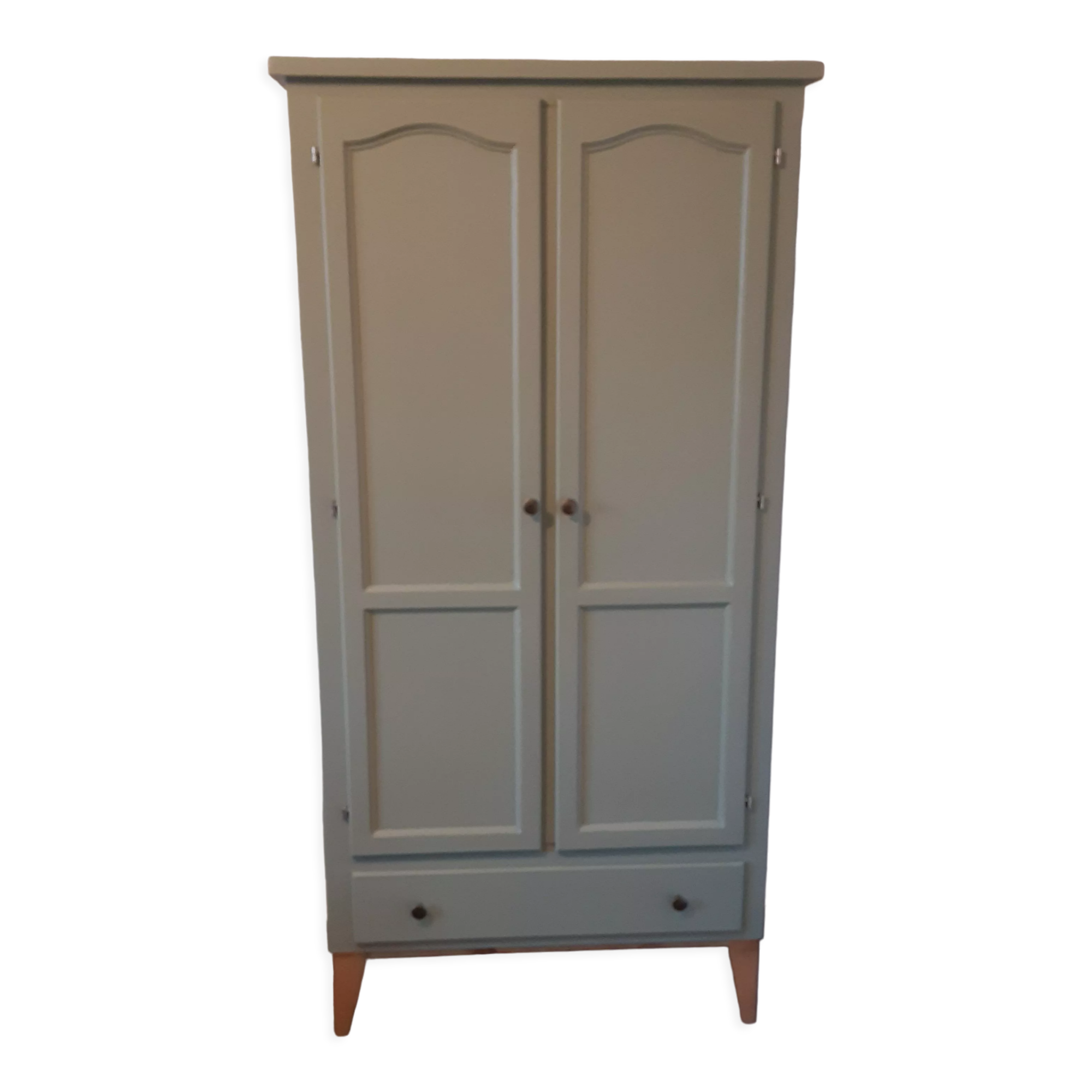 Scandinavian forest green wardrobe